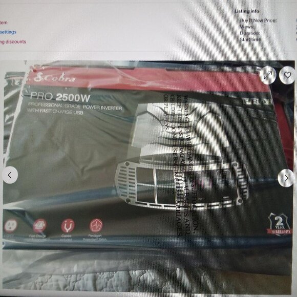 COBRA PRO 2500W PROFESSIONAL GRADE 2500 WATT POWER INVERTER WITH CABLES $309 - Picture 2 of 2
